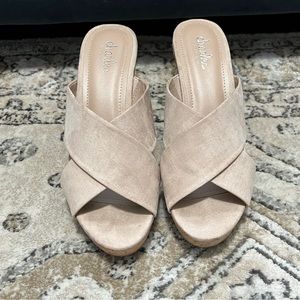 Charles by Charles David Cork Wedge Heels